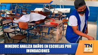 Mineduc analiza daños en escuelas por inundaciones [upl. by Artened]