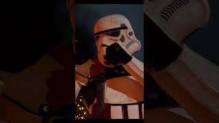 Stormtrooper VS Mandalorian Fight galacticempire starwars starwarsfan mandalorian shortfilm [upl. by Elyrehc]