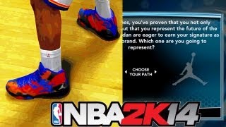 NBA 2K14 MyCAREER Shoe Endorsement Struggling As A Team [upl. by Kermie]