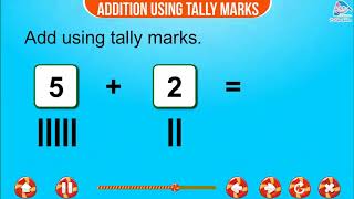 ADDITIONADDITION USING TALLY MARKS [upl. by Nelly916]