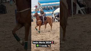 Jesús Maria 2024 Prueba de Riendas Primer Carrera Categoría Señora 🤣 caballos pruebaderiendas [upl. by Sucramej]