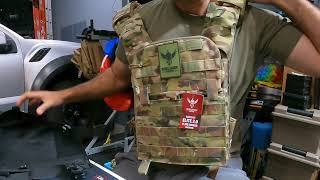 SHELLBACK PLATE CARRIER VS CONDOR SOURCE HYDRATION BANSHEE 20 PC HYDRATION FLAP SACK CROTCH ARMOR [upl. by Stryker]