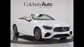 2022 MERCEDES BENZ E450 4MATIC CONV 83K MSRP EXTERIOR LIGHTING PKG LOWERED SUSPENSION [upl. by Tnecniv]