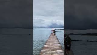 Mardi Gras cruise ship docked at Roatan Island Honduras 360 view [upl. by Suiramaj]