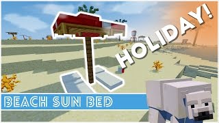 Minecraft  How To Make A Sun Bed [upl. by Urbanus]