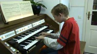 Bach Toccata and Fugue my best version on my home organ [upl. by Tansey890]