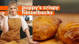 How to make crispy hasselback potatoes [upl. by Nivel]