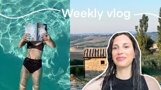 Aggiornamenti di lettura e libri da spostare  Weekly Vlog [upl. by Nalak353]