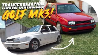 TRANSFORMACIÓN COMPLETA GOLF MK3 EN 10 MINUTOS [upl. by Isleana]