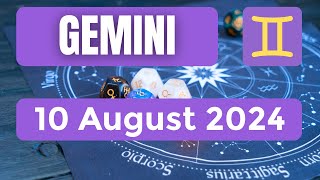 Gemini horoscope  Gemini Horoscope for Today 10 August 2024 [upl. by Marelda]