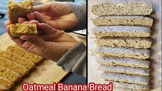 Flourless Oatmeal Bread Recipe For a Healthy Breakfast অটমিল আর কলা দিয়ে বানিয়ে ফেলুন এই নাস্তা [upl. by Humph]