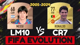 Messi VS Ronaldo FIFA EVOLUTION 😢💔 FIFA 05  FC 24 [upl. by Nairrot]