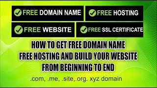 How to get free domain name for lifetime  Create a free Website com org net uk NO CREDIT CARDS [upl. by Gurtner]