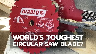 TOOL DEMO Is This The Worlds Toughest Circular Saw Blade [upl. by Attevad]