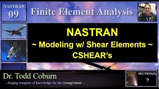 NASTRAN  CSHEAR Elements [upl. by Pallaten]