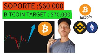 🟢SUBIRÁ BITCOIN A 70K MAÑANA ANALISIS BITCOIN HOY y ETHEREUM SUBIENDO Suscribite 100k Con TRUMP [upl. by Wichern997]