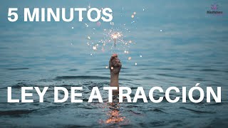 MEDITACION guiada LEY de la ATRACCION ✨🌈🤩  5 minutos  Meditacion Express [upl. by Yslehc]