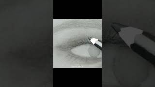 Hyperrealistic eye sketch coming to life👁️✨Watch the process unfold EyeSketchRealismMochaMistArt [upl. by Starks]