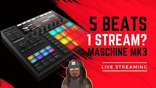 Can I Make 5 Beats in One Live Stream  Maschine MK3 Cook Up [upl. by Rosemarie]