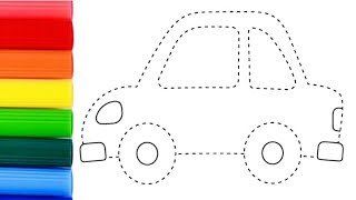 car drawing easy car drawing step by step car drawing easy drawing for kids [upl. by Maitland]