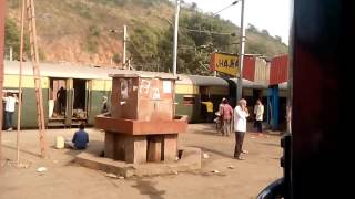 Local train and Hills at Jhajha railway stn [upl. by Nhojleahcim]