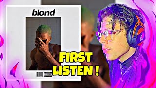 FIRST TIME LISTENING TO FRANK OCEANS BLONDE  REACTION REVIEW [upl. by Blanc]