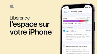 Libérer de l’espace sur votre iPhone iPad et iPod touch  Assistance Apple [upl. by Worden]