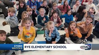 WMURs Hayley LaPoint visits students at Rye Elementary School [upl. by Saw996]