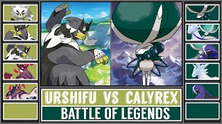 Battle of Legends URSHIFU vs CALYREX Pokémon SwordShield [upl. by Akahc]