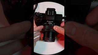 Canon M50 mark ii Lens setup explained shorts [upl. by Nodab]