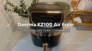 Deerma Nathome KZ100 Air Fryer 3L Capacity Review Unboxing and First Impression  Mrs Cath [upl. by Southworth166]