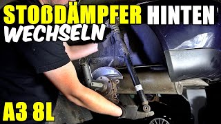 AUDI A3 8L STOßDÄMPFER HINTEN WECHSELN  TAUSCHEN TUTORIAL  ANLEITUNG [upl. by Gracye]