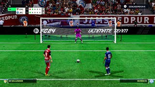 EA FC24  jamshedpur Vs Chennaiyin Fc Penalty Shootout  Durand Cup 2024  Indian Super league [upl. by Ettenirt]