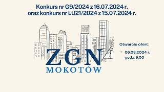 Konkurs nr G92024 z 16072024 r oraz LU212024 z 15072024 r [upl. by Gussi]