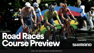 Road Races Course Preview with Shimano  2024 UCI Road World Championships [upl. by Bilow]