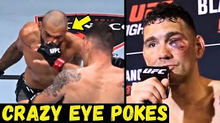 Chris Weidman Throwing Eye Pokes at Bruno Silva Footage [upl. by Nelia]