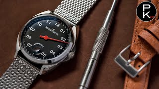 38mm MeisterSinger Metris Black ME902 Watch Review [upl. by Abdel]