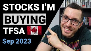 CANADIAN Stocks Im BUYING in My TFSA  Sep 2023  Portfolio Reveal [upl. by Luckin]