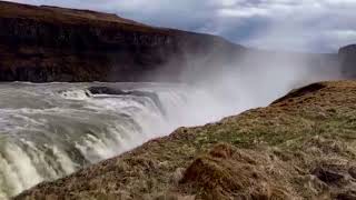 Gullfoss Falls in Iceland [upl. by Anaihr]