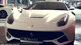 2013 Ferrari F12 Berlinetta in Bianco Avus for sale at Romans International [upl. by Nicolau]