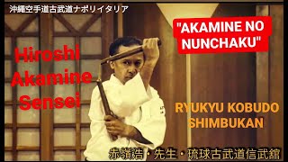 赤嶺浩 • 先生 • 琉球古武道信武舘 ▪ Ryukyu Kobudo Shimbukan • Hiroshi Akamine Sensei quotAkamine no Nunchakuquot Napoli [upl. by Rednaeel]