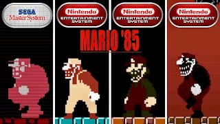 Mario 85 PC Ports 8BIT Versions Comparison  4K [upl. by Divadleahcim]