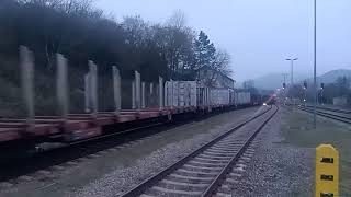 Güterzug nach Hohenberg fährt kurz nach 700 aus traisen ab am 13112024 [upl. by Hcirdeirf]