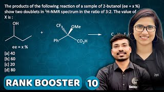 Rank Booster by J Chemistry  Enantiomeric Excess  Stereochemistry Organic Chemistry  CSIR NET [upl. by Anaoj]