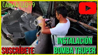 Instalacion bomba de agua Truper  tutorial paso a paso [upl. by Alexia]