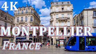 4K Walking tour in Montpellier France [upl. by Nahtonoj]