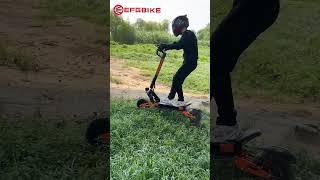 🛴⚡5600w Electric Scooter Off Road Riding with EFGBIKE ES09 Powerful Dual Motors Escooter escooters [upl. by Behnken]