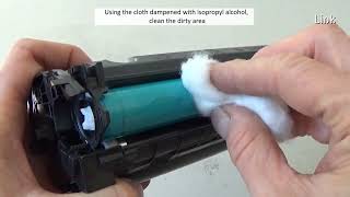 How to Clean a Laser Printer Drum without Removing it from the cartridge [upl. by Ahsetal]