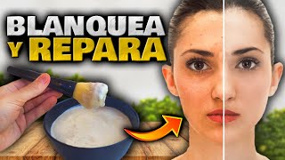 Úsalo para ACLARAR y BLANQUEAR la PIEL o Cara EN MINUTOS  Crema y Mascarilla Casera para Blanquear [upl. by Kingsley970]