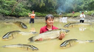 Harvesting A Lot Of Big Fish Goes To Countryside Market Sell  Phuong Free Bushcraft [upl. by Akimahs]